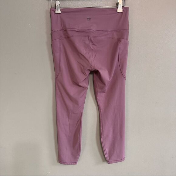 Athleta Ultimate Stash 7/8 High Rise Active Tight Leggings Sugarplum Mauve - Picture 9 of 9